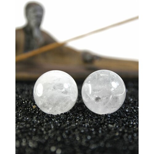 Массажные шары Баодинг для здоровья и медитации антистресс из натурального камня Горный хрусталь диаметр 30 мм 2 шт 1590₽