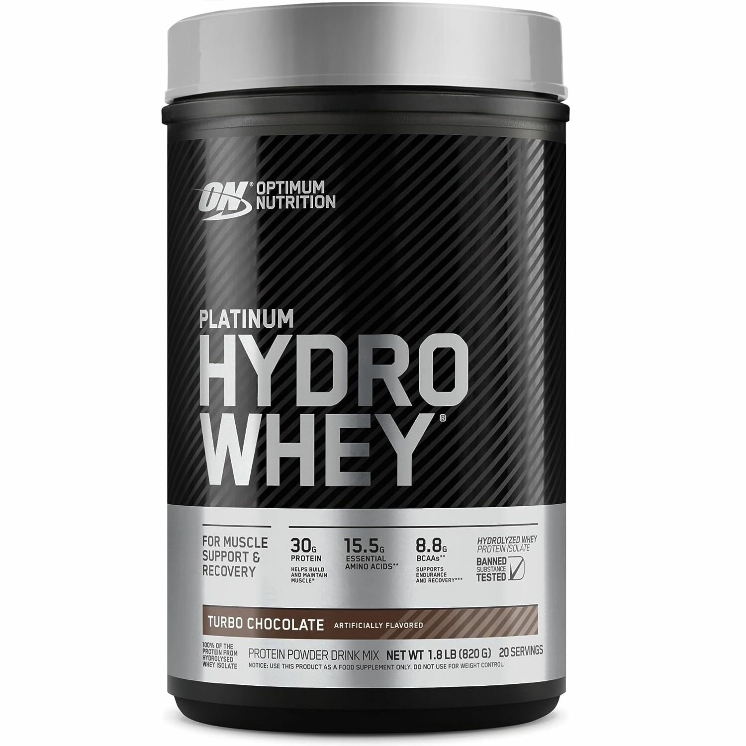 Гидролизованный протеин Optimum Nutrition Platinum HydroWhey 820 гр Turbo Chocolate