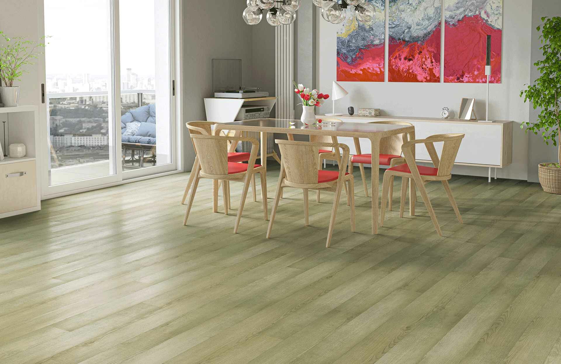 Кварцевый ламинат Home Expert 62W930, дуб канадский лес, градиент