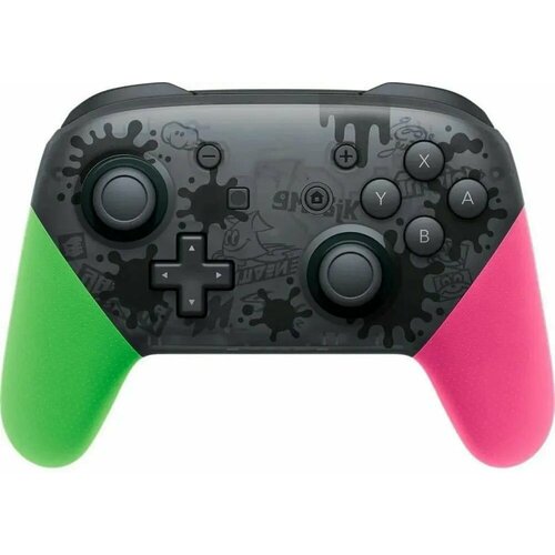 Геймпад Nintendo Switch Pro Controller Splatoon 3 черный зеленый розовый 6250₽