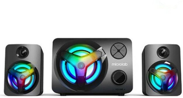 Компьютерная акустика 2.1 Microlab BT, 3 Вт*2 + 5 Вт, 45 Гц - 18 кГц, черная - фото №5