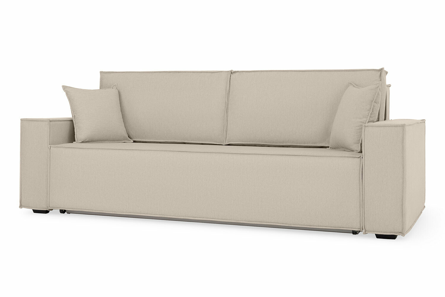 Диван-кровать Hoff Тулон, велюр, 248х93х109, еврокнижка, цвет светло-бежевый