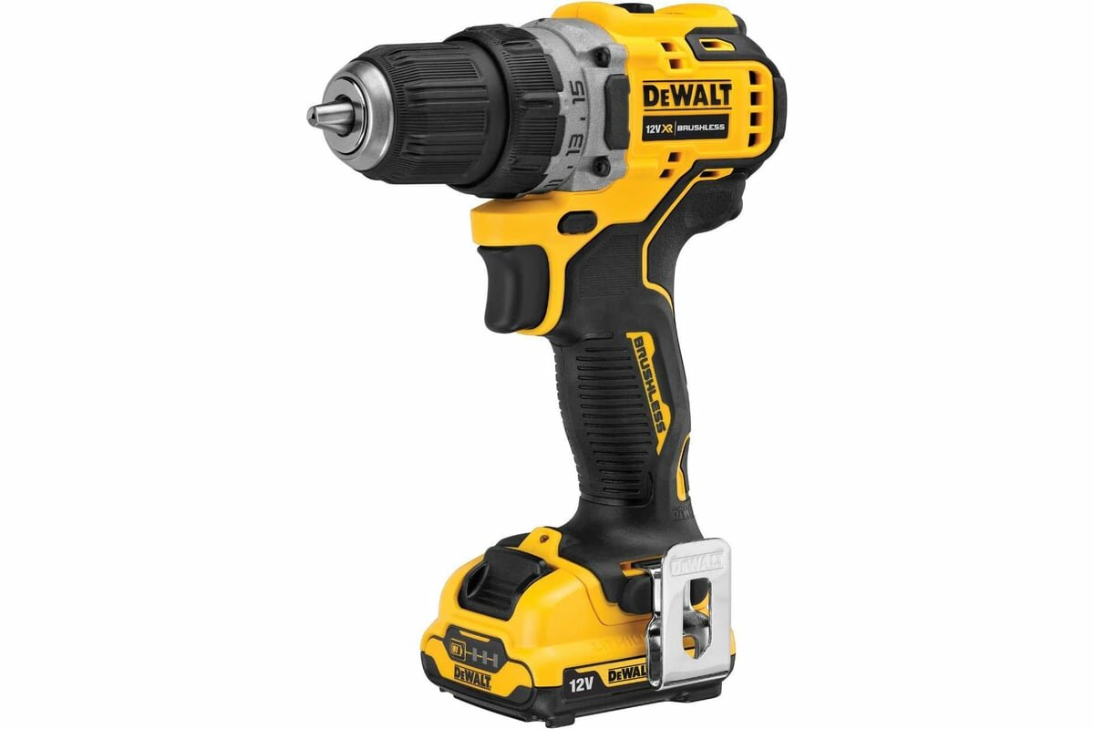 Компактная дрель-шуруповерт 2 акб и з/у DEWALT 12 В XR DCD701D2-QW