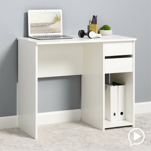 Стол письменный, компьютерный для школьника Винтер 12.80 Белый