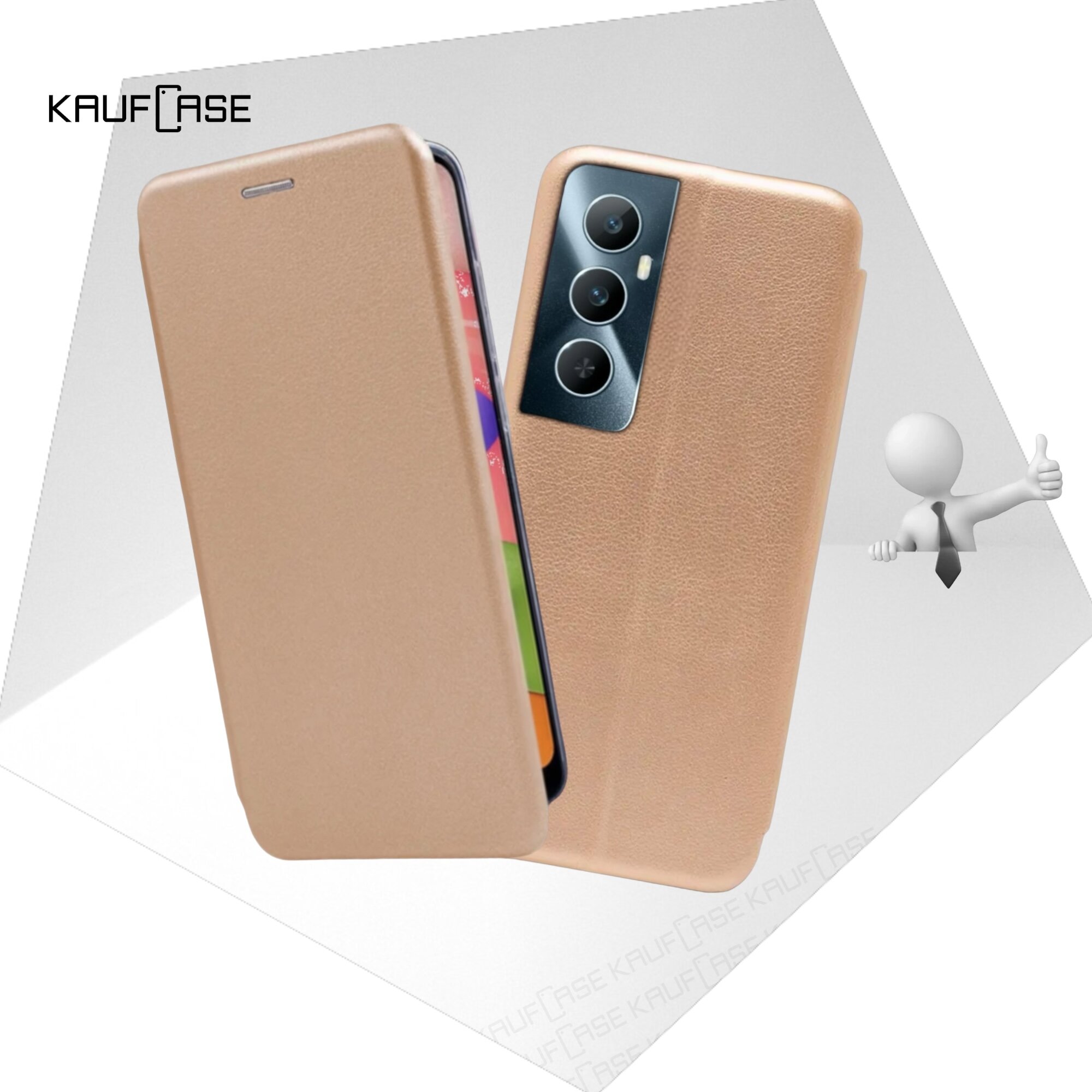 фото Противоударный чехол на Realme C65 4G (6.67"), сиреневый. Кольцо-держатель и магнитное крепление, яркие пластиковые защитные вставки