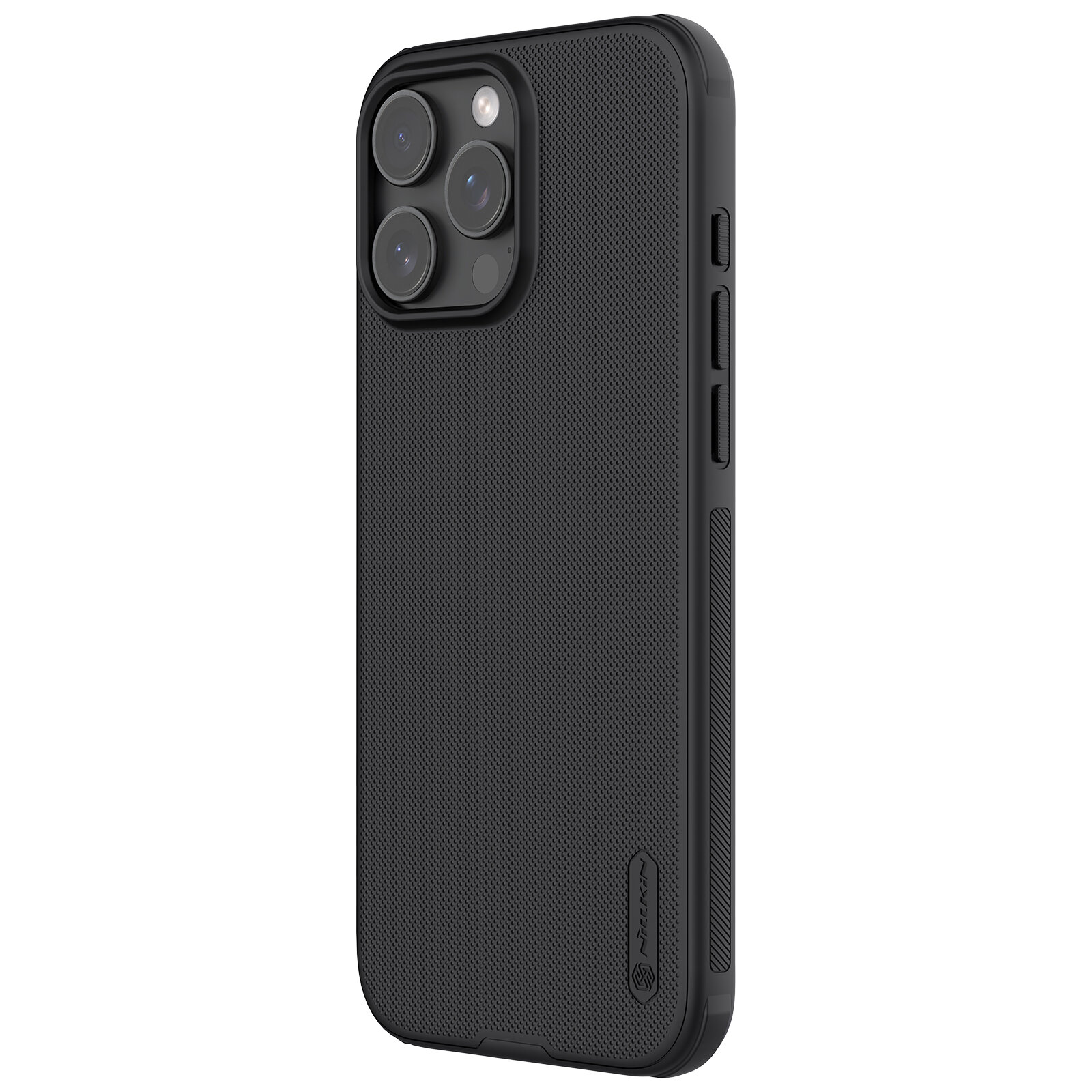 Чехол противоударный от Nillkin c поддержкой зарядки MagSafe для iPhone 16 Pro, серия Super Frosted Shield Pro Magnetic Case — фото 1