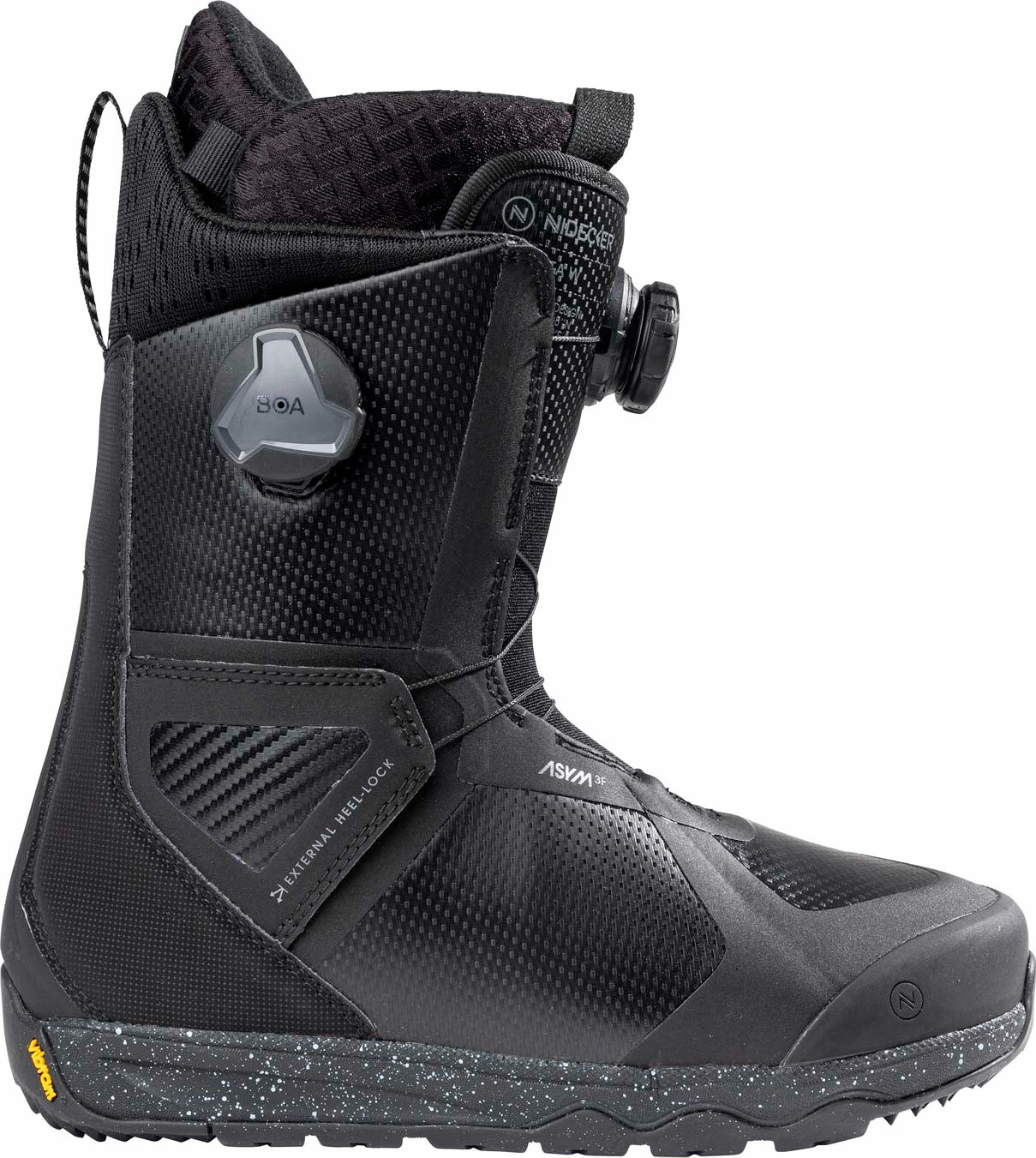 Ботинки сноубордические NIDECKER KITA W (24/25) Black, 8 US, система быстрой затяжки — фото 1