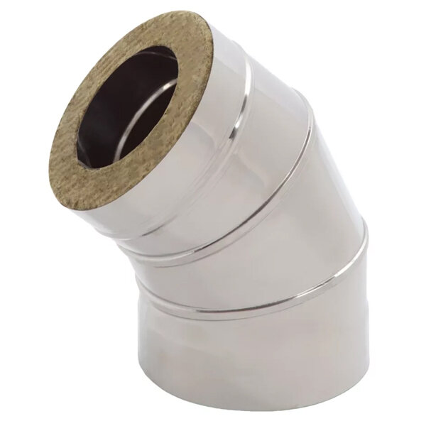 Отвод-сэндвич 135° d150x210мм (430/05 мм+нерж) Ferrum