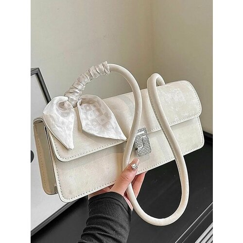 Сумка багет LERO, белая