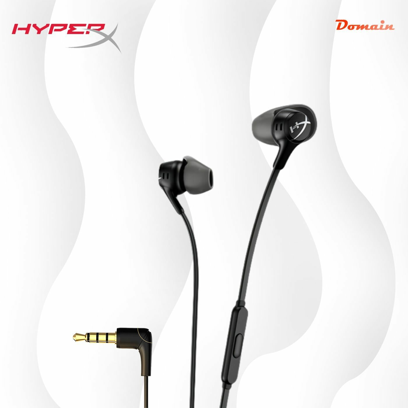 Наушники проводные Hyperx Cloud Earbuds 2, черный, Игровая гарнитура, проводная гарнитура