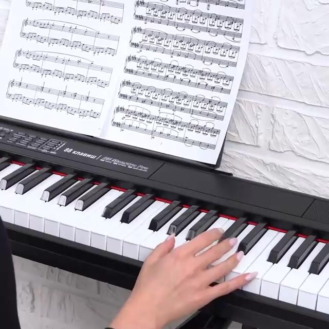 Цифровое пианино-синтезатор ON Maestro Pro, MIDI, 88 клавиш (полноразмерные), черный — фото 1
