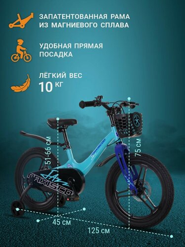 Изображение товара Велосипед детский двухколесный Maxiscoo JAZZ Pro 18" (2024)