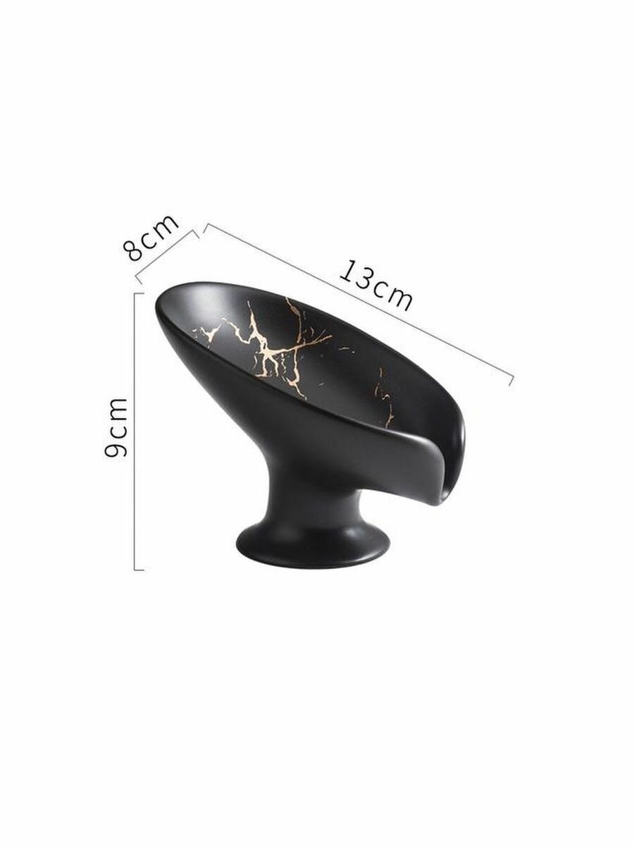 Керамическая мыльница со сливом — фото 1