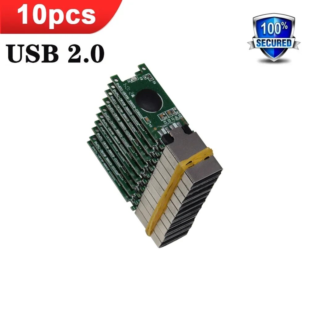 10-100 шт. USB 128 ГБ 2.0 Полуфабрикат USB 2. 0 флэш-накопитель, 2 ГБ, 4 ГБ, 8 ГБ, 16 ГБ, 32 ГБ, 64 ГБ, флэш-накопитель, U-диск, usb 2.0 X10PCS, 16 ГБ