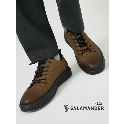 фото Кеды salamander, полнота 6 (ru)/ на среднюю стопу, размер 45, хаки/черный