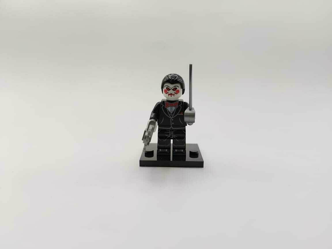 Минифигурка "Джон Крамер (пила)", фигурка тематики "Ужасы", совместима с конструкторами Lego