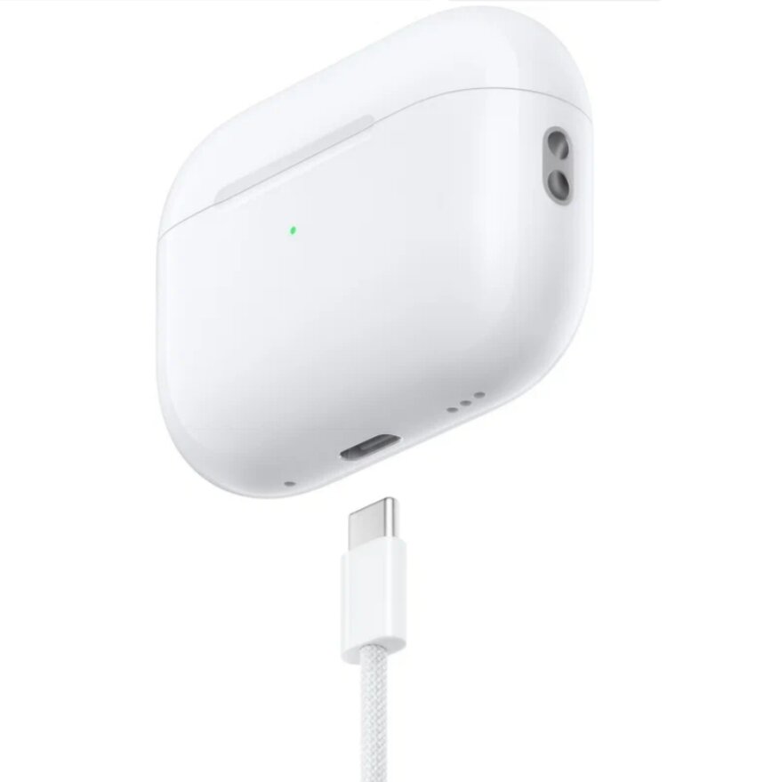 Беспроводные наушники Apple Airpods PRO 2 MagSafe USB-C , ANC (с шумоподавлением), White / белые — фото 1