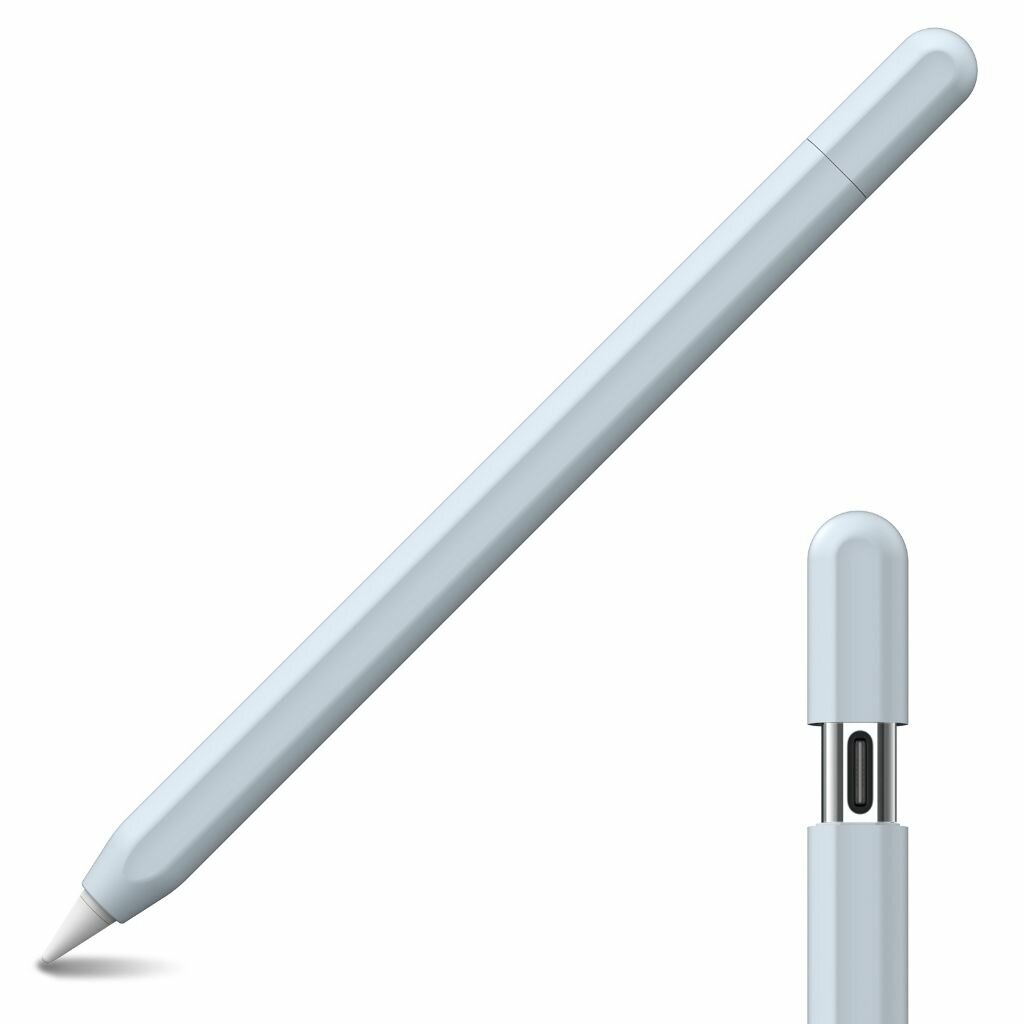 Тонкий силиконовый чехол для Pencil 3 (USB C) Прочный защитный Полный охват Улучшенное сцепление Стильный дизайн