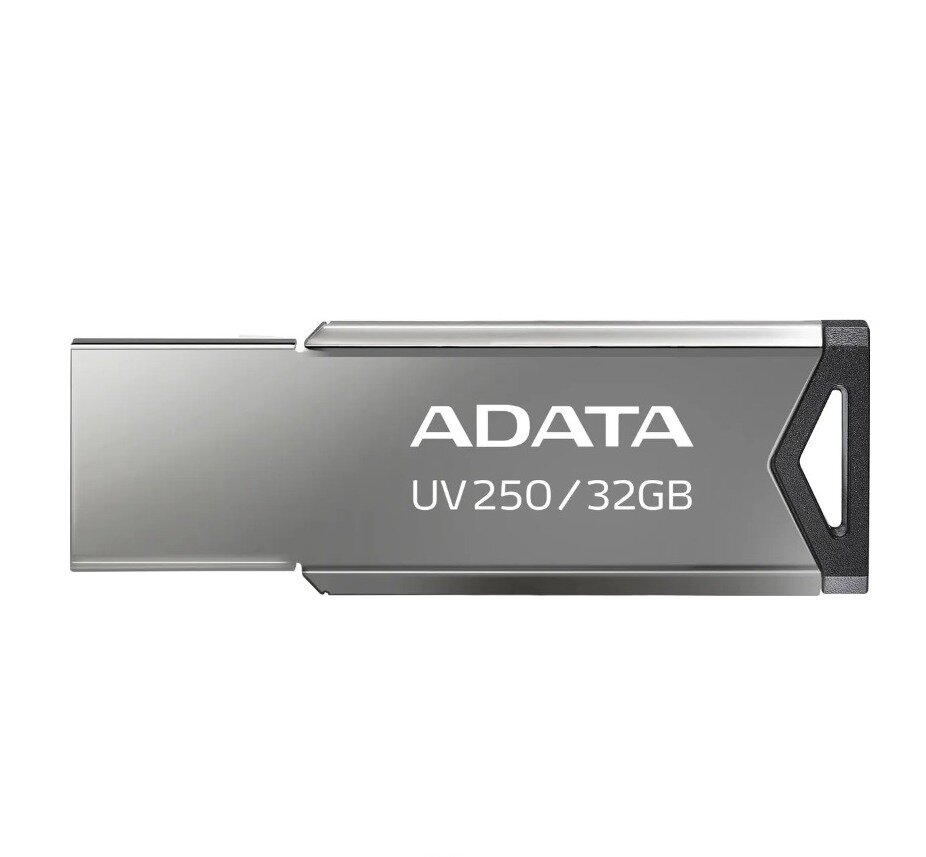 Флэш-накопитель A-Data UV250 32ГБ USB2.0 серебристый (AUV250-32G-RBK)