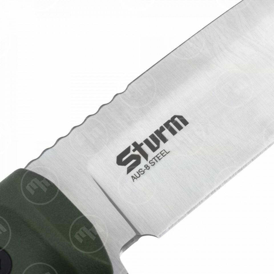 Нож с фиксированным клинком Sturm, 11,9 см Sturm кратон AUS8 SW OL — фото 1
