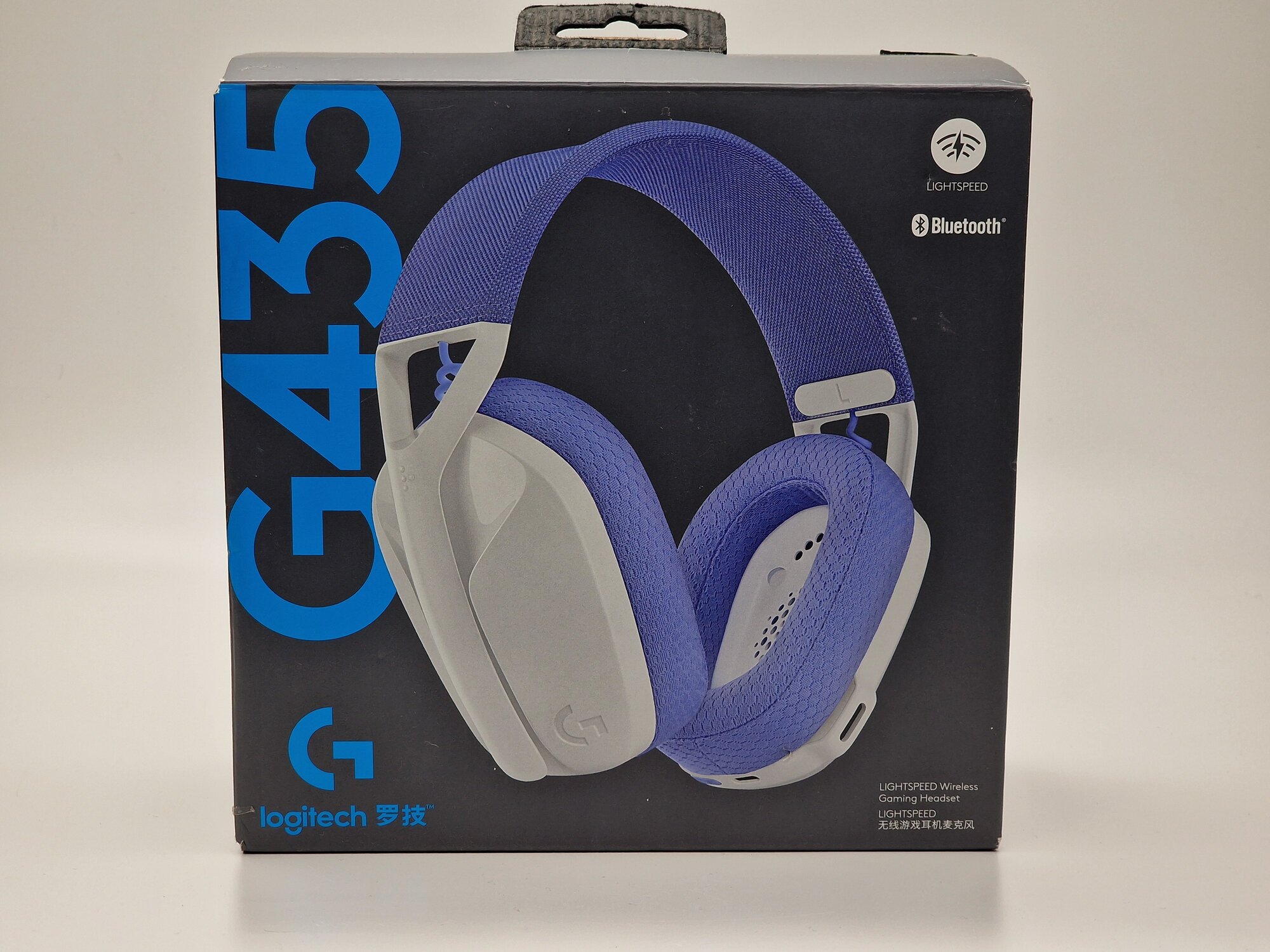 Беспроводная компьютерная гарнитура Logitech G G435, белый/сиреневый