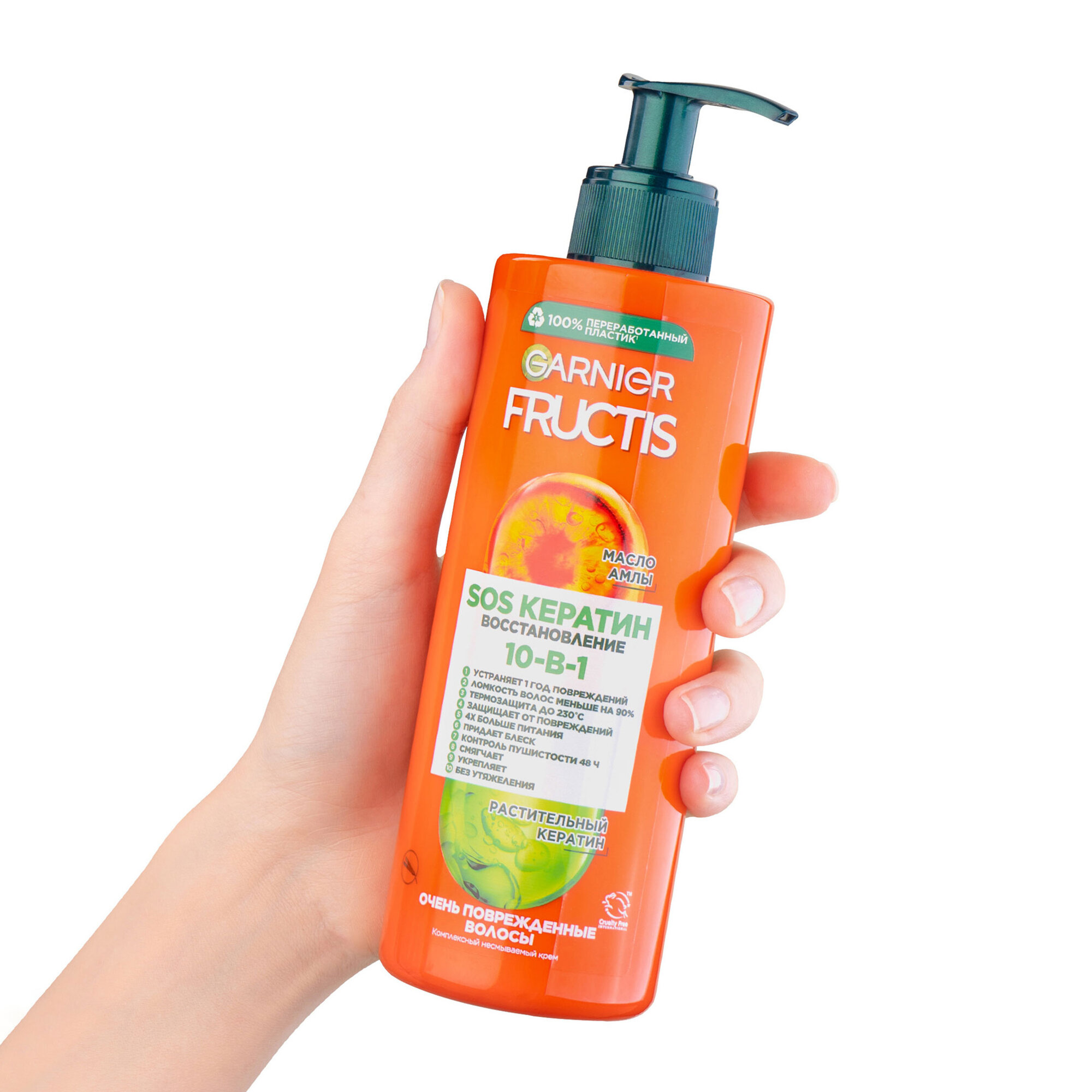 FRUCTIS SOS Спасатель волос крем 10в1 несм 400мл(Лореаль):6 — фото 1