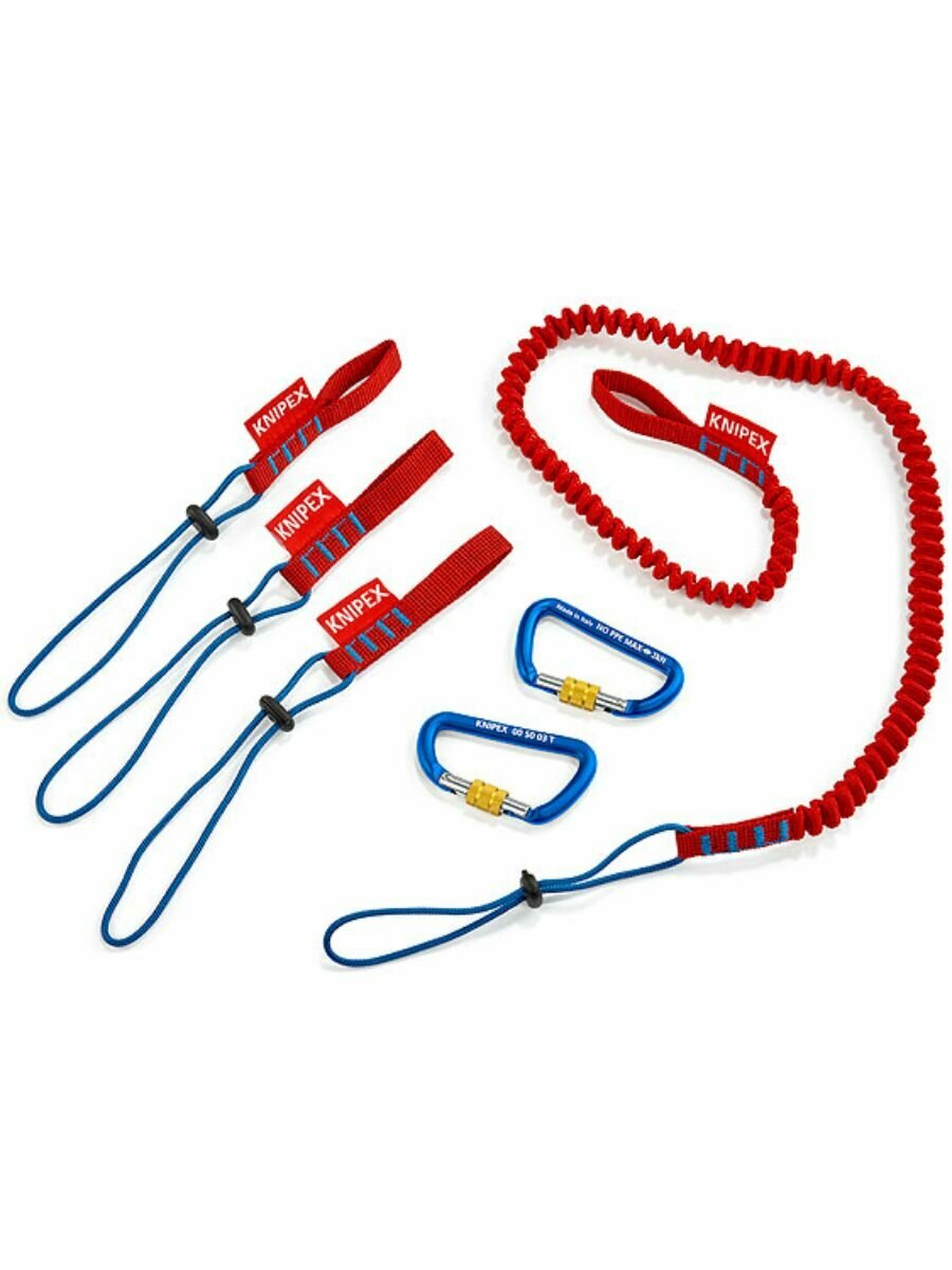 Система страховки инструмента - строп в наборе, 6 предметов, KN-005004TBK