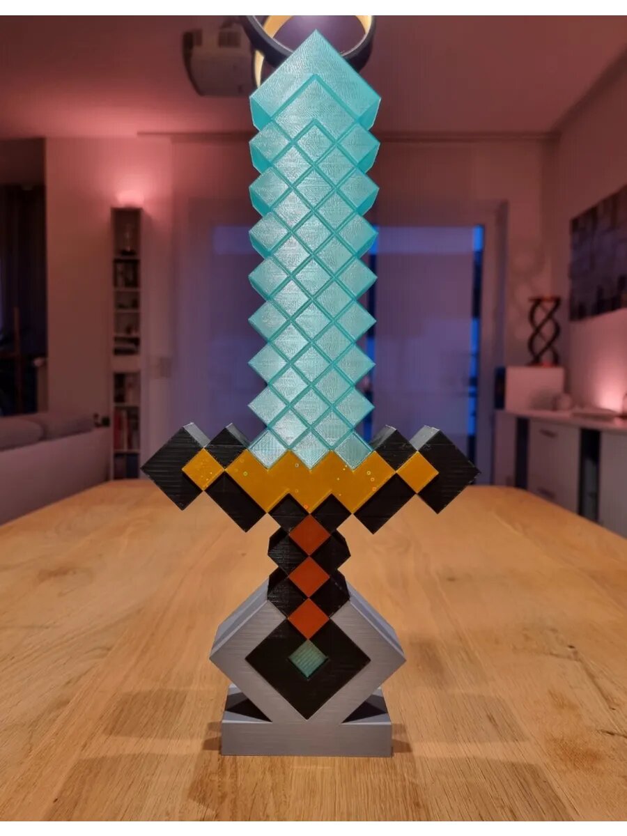 Ночник Меч Minecraft cozy светильник майнкрафт RGBW cozy Led уникальный — фото 1