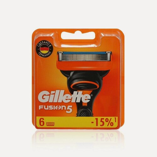 Изображение товара Кассеты для станка Gillette Fusion сменные 6шт