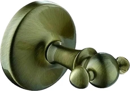 Крючок Art&Max Antic AM-E-2686Q латунный двойной бронза матовый вешалка для полотенец в ванную