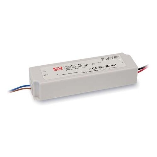 LED-драйвер Mean Well LPV-100-12 AC-DC 102Вт преобразователь ac dc сетевой mean well edr 75 12 75вт вход 90…264v ac 47…63гц 127…370в dc выход 12в 6 3a рег вых 12 14в изоляция 3000в ac в