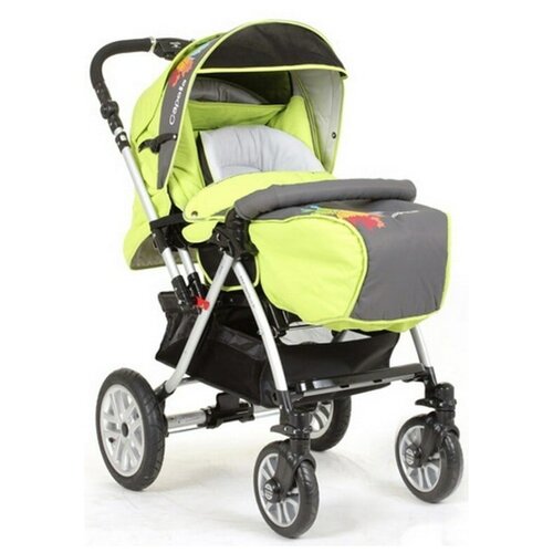 Коляска CAPELLA S-802WF сибирь Листья лайм серый 16350₽