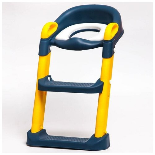 Детское сиденье на унитаз, от 1 до 10 лет, цвет синий/желтый