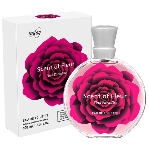 Today Parfum туалетная вода Scent of Fleur Pink Paradise, 100 мл, 100 г роза пинк парадайз дельбар