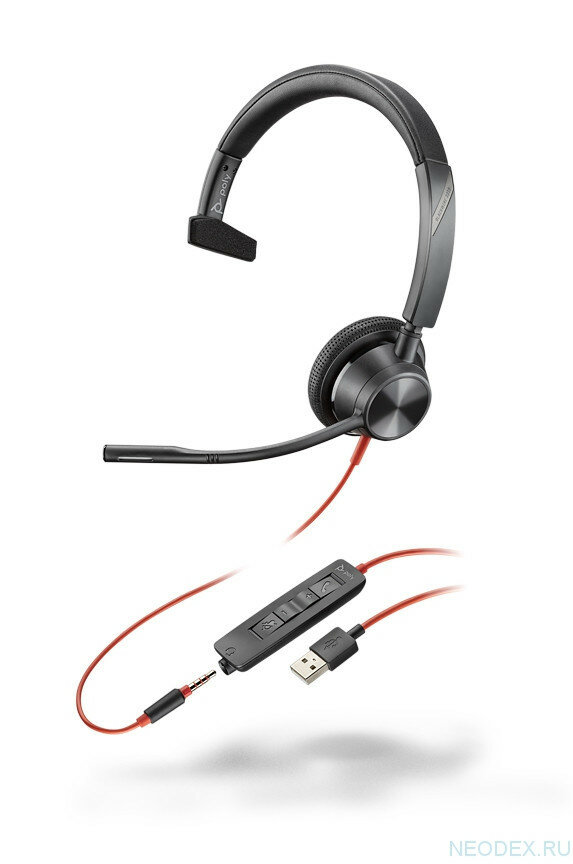 Телефония и Unified Communications Plantronics Гарнитура проводная Plantronics Blackwire С3315 USB-A (213936-01)