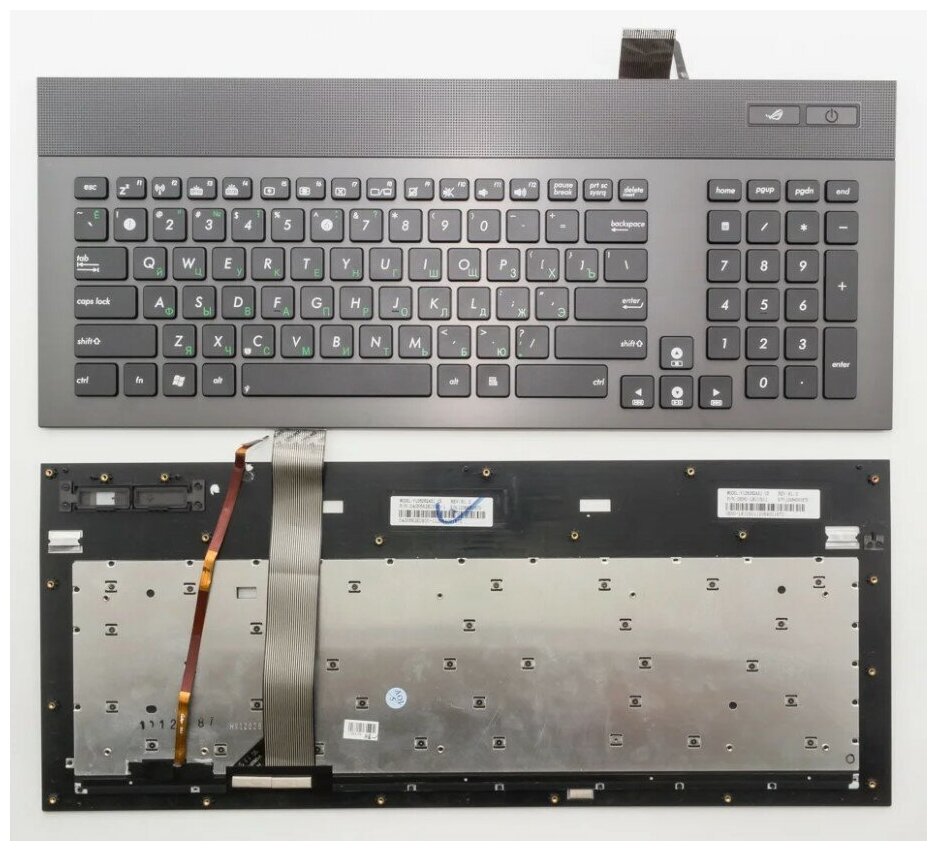 Клавиатура для ноутбука Asus 0KN0-L81RU01 черная с подсветкой 4800₽