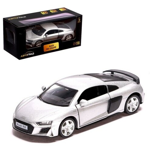 Машина металлическая AUDI R8 COUPE, 1:32, инерция, открываются двери, цвет серый