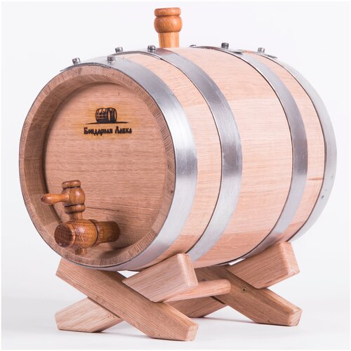 Дубовая бочка 5 литров, кавказский колотый дуб