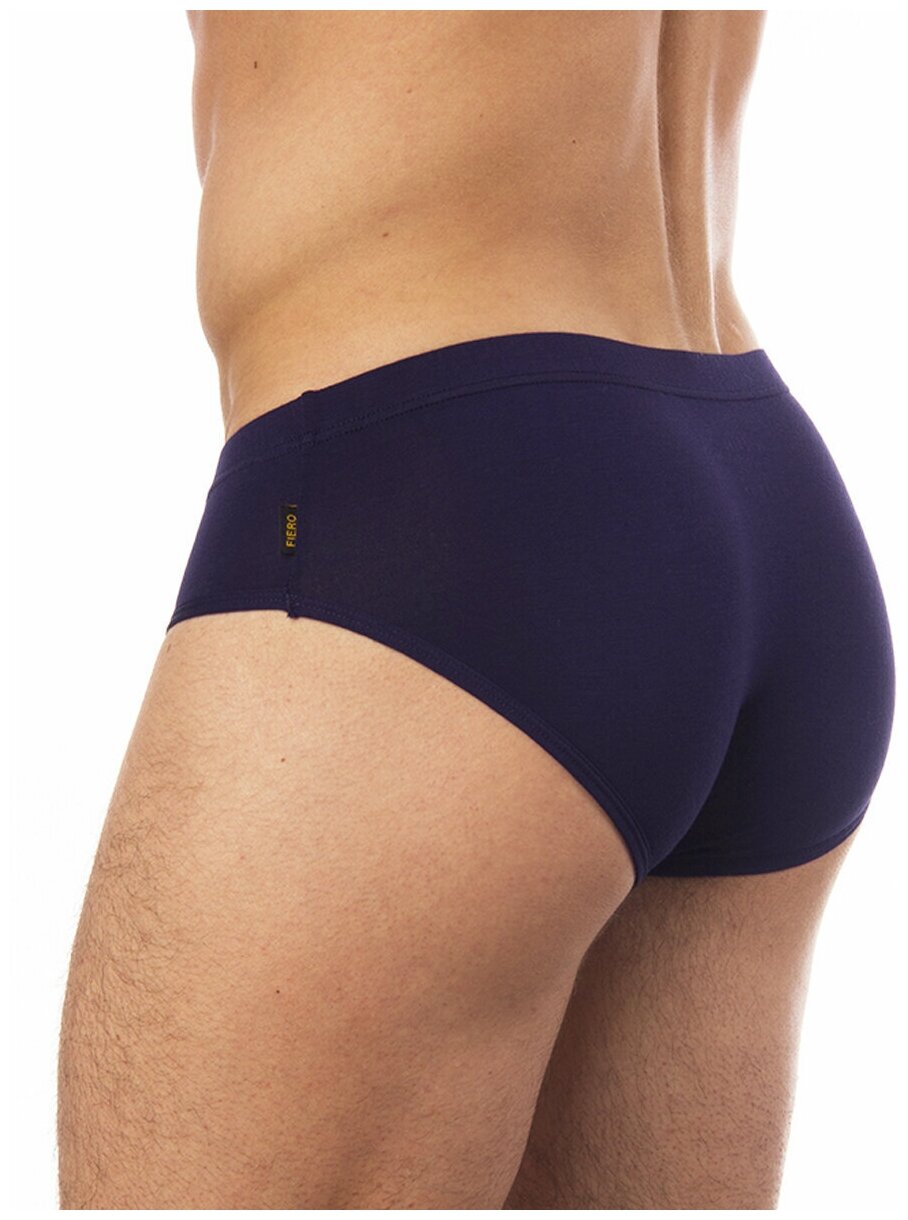 Трусы слипы мужские, плавки из модала Uomo Fiero 026FS-синий-48