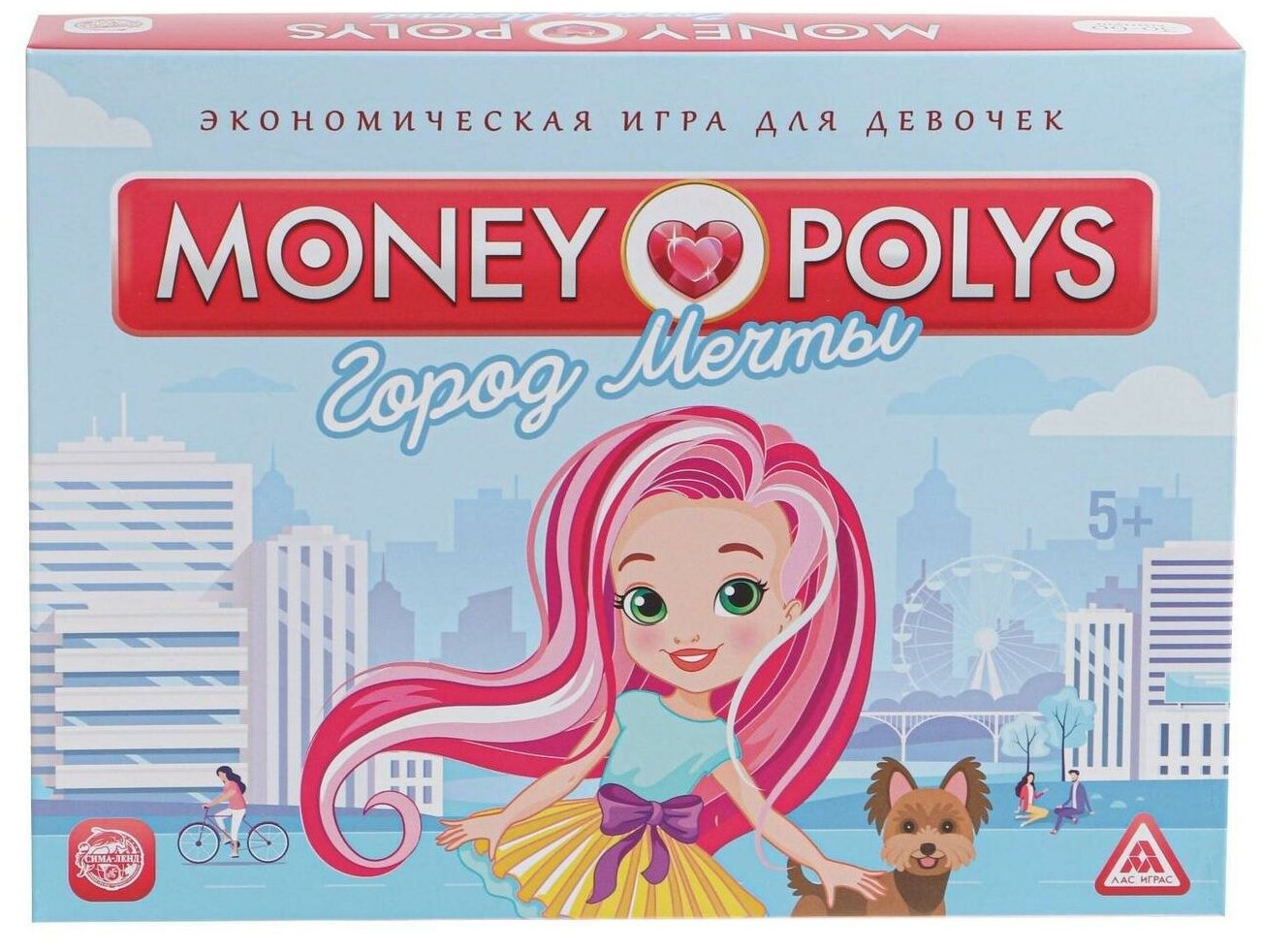Экономическая игра для девочек "MONEY POLYS. Город мечты", 5+ (1 шт.)