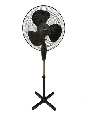 Напольный вентилятор Bonaffini ELF-0008 диаметр 40см,цвет черный / цена за 2 шт - фотография № 1
