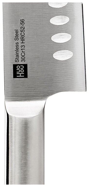 Набор Huo Hou Stainless steel kitchen Knife, 3 ножа, ножницы и подставка - фотография № 3