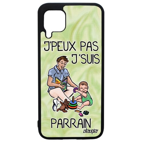 фото Противоударный чехол на мобильный // huawei p40 lite // "не могу - стал крестным!" надпись отец, utaupia, светло-зеленый