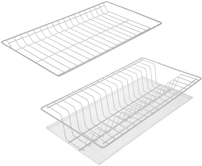 Комплект посудосушителей с поддоном для шкафа 50 см, 46,5x26,5 см, цвет белый