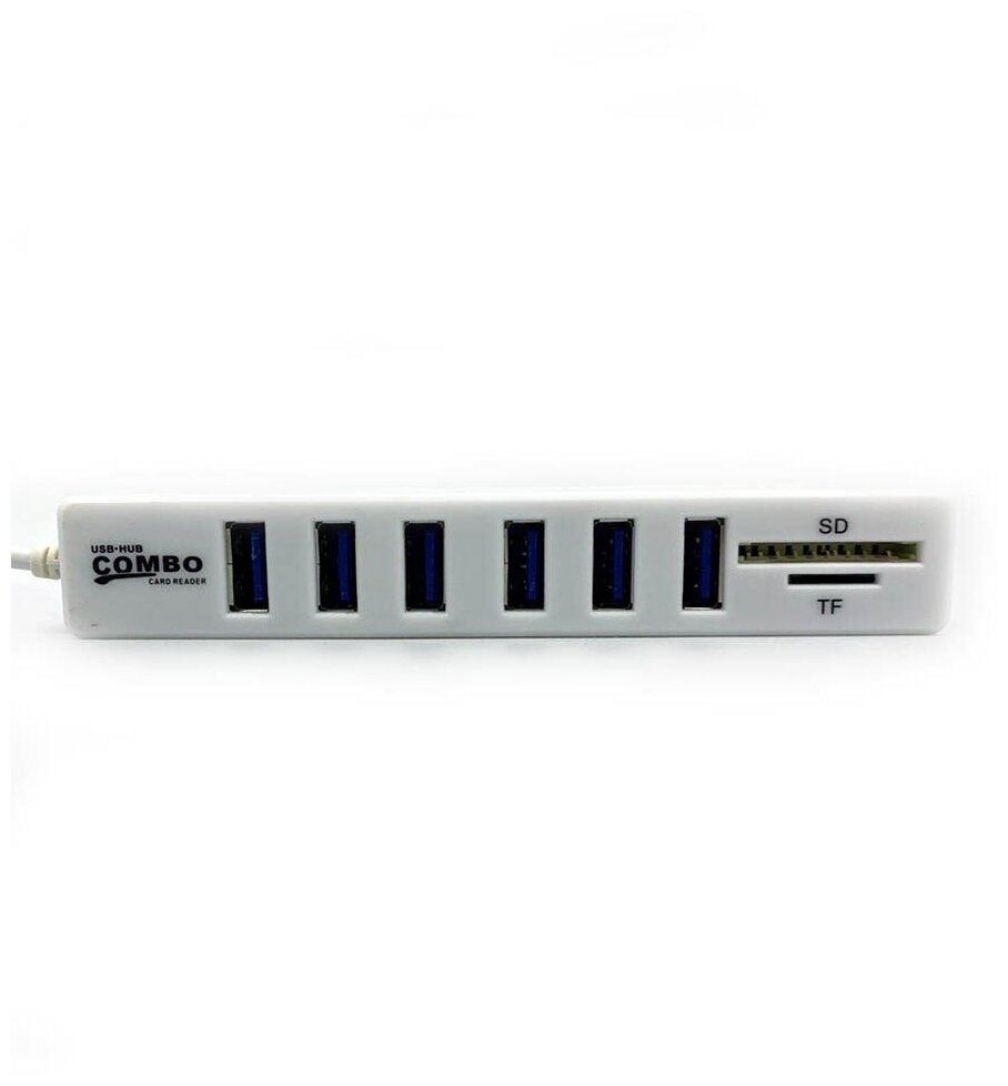 USB HUB 6 (концентратор) + карты памяти SD / TF / картридер USB разветвитель переходник адаптер / удлинитель х6 USB