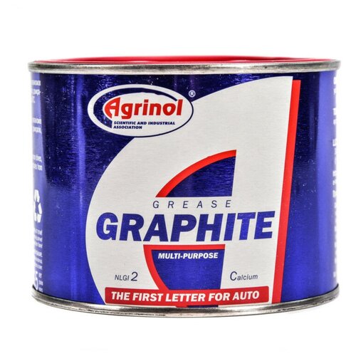 Смазка Agrinol Graphite 400г для открытых шестеренчатых передач, резьбовых соединений, ходовых винтов, домкратов, рессор и тд.