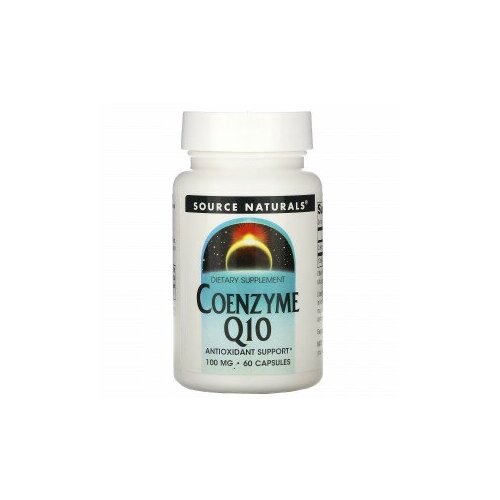 Source Naturals, коэнзим Q10, 100 мг, 60 капсул