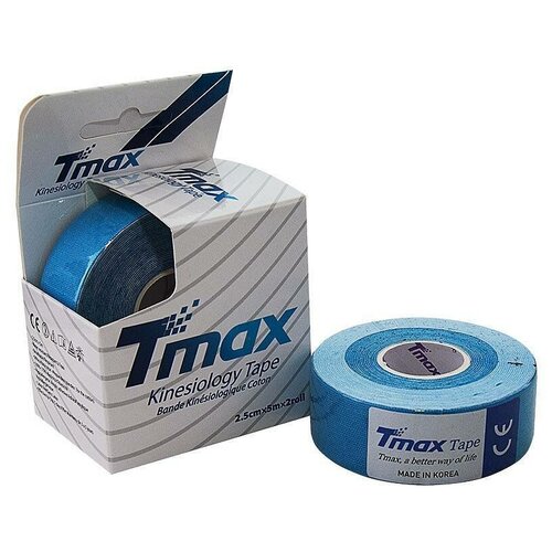 Кинезио тейп хлопок Tmax Extra Sticky 2,5см x 10м, бежевый