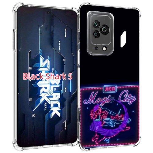 Чехол MyPads Magic City ЛСП для Xiaomi Black Shark 5 задняя-панель-накладка-бампер