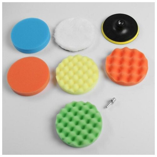 Круг для полировки 150 мм набор 8 предметов 3076₽